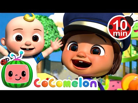 Wheels on the Bus - Playground | CoComelon | 🚌Wheels on the BUS Songs! | 🚌Nursery Rhymes for Kids