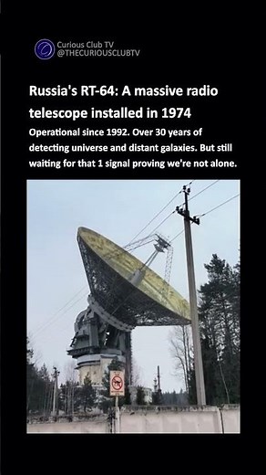 SOVIET RT-64: World's Largest Radio Telescope from Cold War Era #space #history