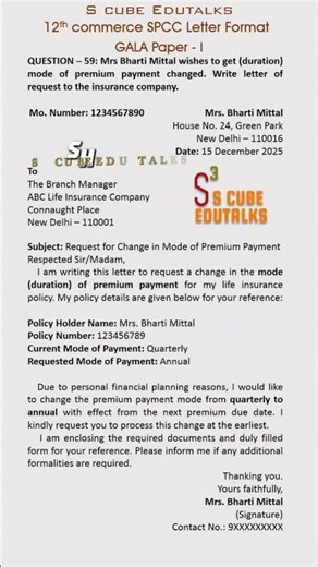 12th CommerceIGala Paper SolutionISPCC Paper-1IQuestion-59