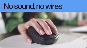 HP 280 Silent Wireless Mouse - Ergonomic, Right-Handed Design - 2.4GHz USB Wireless Connection - Multi-Surface Technology, 1600 DPI Optical Sensor - Win, Chrome, Mac OS - Up to 18-Month Battery Life