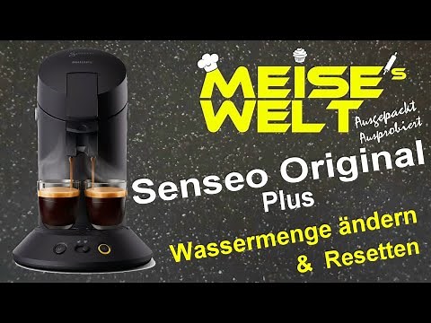 Philips Senseo Original Plus - Change water quantity & reset