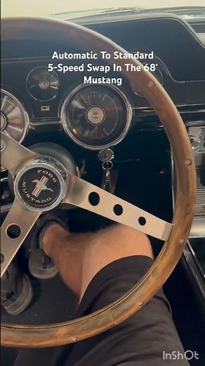 Transmission Swap In The Mustang. Automatic To Standard