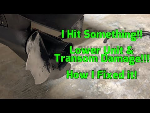 Boat Damage! How I repaired the transom.