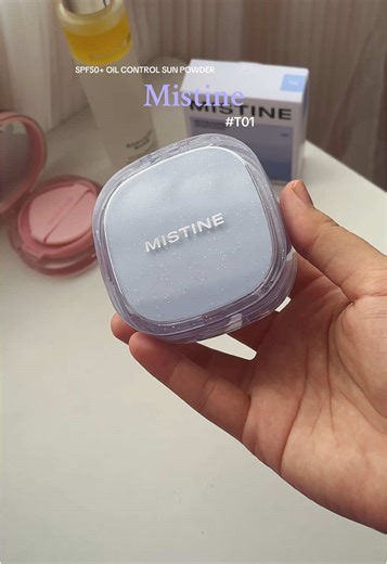 Cover you oily and redness skin with this spf50 oil control sun powder Mistine #mistine