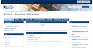 Research Guides: English 121 - Composition I: Getting Started