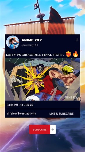 LUFFY VS CROCODILE FINAL FIGHT. ❤‍🔥