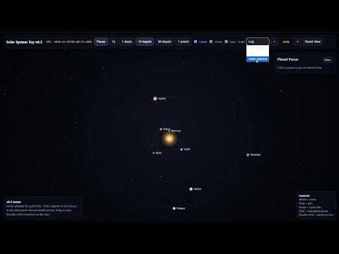 🌒 Solar System Simulator - AI