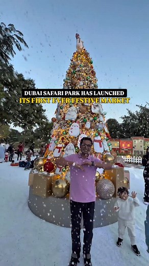 Dubai Safari Park has launched its first-ever Festive Market 🎄✨ Step into a festive wonderland with charming décor, a snow pit, delicious food stalls, workshops, face painting, and live entertainment. Entry to the Festive Village starts after 3 PM, and its included in the Park Ticket! Roam the park and meet incredible animals — available for a limited time until 2nd January 🐾❄️ 📍Dubai Safari Park, Al Warqa #DubaiSafariPark #FestiveMarket #WinterInDubai #FamilyFun #FestiveVibes | Gulf Buzz