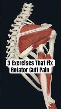 How to Fix Rotator Cuff Pain (3 Exercises That Actually Work) #shoulderpain #shoulderpainrelief
