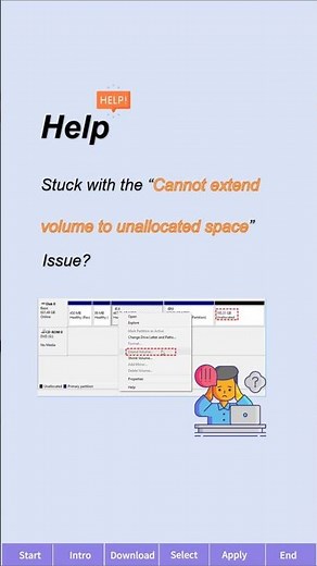 Easily Fix for the “Cannot Extend Volume to Unallocated Space” Issue #extendvolume #unallocatedspace