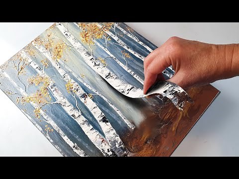 ULTRA Realistic Birch Tree Art + FANTASTIC New Technique | AB Creative Tutorial