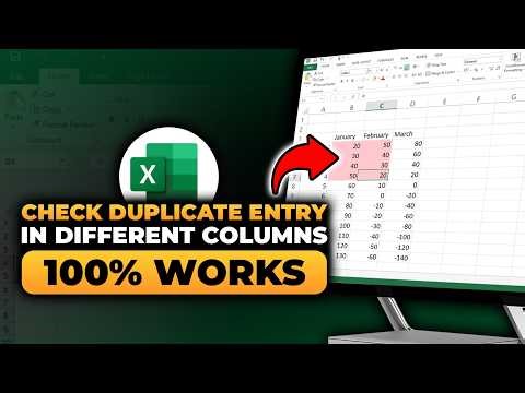 How To Check Duplicate Entry in Different Columns in Excel (FAST & EASY) | 100% WORKS | NO Yapping!