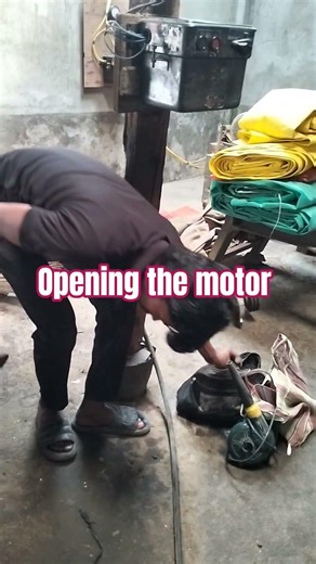 opening the motor #motor #walding #electrical #automobile #machine