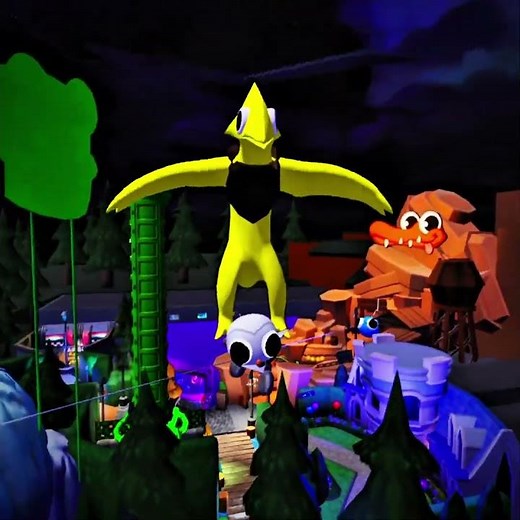 What If I Playing as Owl & Yellow Monster In Rainbow Friends funny moments #rainbowfriends #roblox