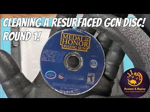 Cleaning a resurfaced GCN disc! Round 1!