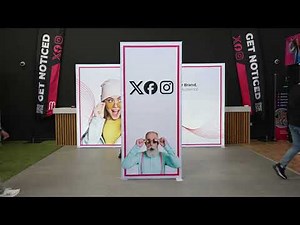 LED Lightbox Display Walls, Popular For Exhibitions and Retail – LUXORA Fabric Backlit Stand