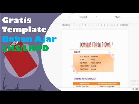 Tutorial Bahan Ajar Membuat LKS LKPD