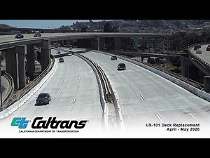 Caltrans US-101 Deck Replacement 4K Time-Lapse from EarthCam