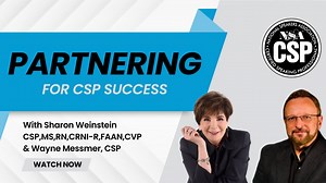 Sharon Weinstein and Wayne Messmer Partnering for CSP Success