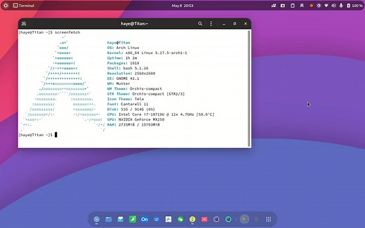 Arch Linux下的Gnome桌面使用体验分享