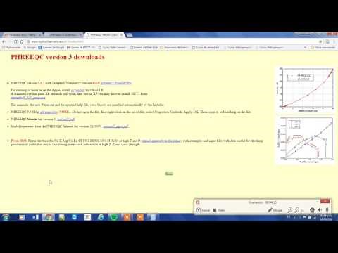 Actividad 10. Instalación de PHREEQC