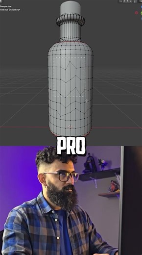 Noob vs Pro: Smooth Vertices #blendertutorial
