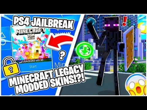 Minecraft Legacy PS4 MODS on Jailbroken Console! (Modded PKG + Skins) w/Download