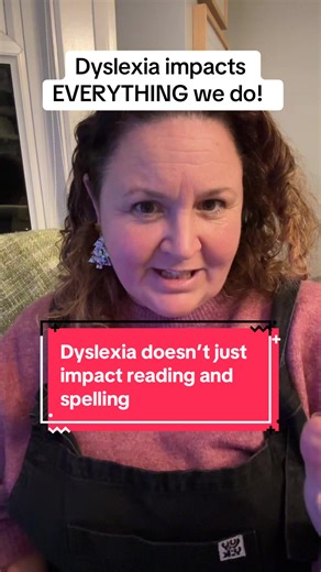 Dyslexia doesn’t just impact reading and spelling. It literally impacts and affects everything we do. This is because of the underlying part of Dyslexia which is a weakness with working memory phonological awareness and processing. If we’re really wanting to be supporting and understanding Dyslexia, we need to understand how those things impact somebody and be supporting those areas !!!