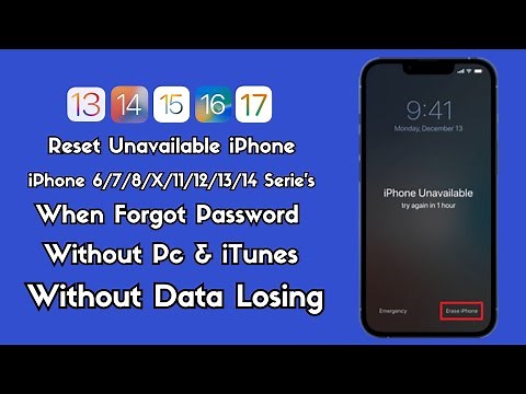 How To Reset Unavailable iPhone Quickly Without Data Losing ! iPhone 6/7/8/X/11/12/13/14/ Supported