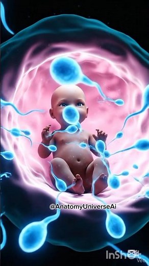 3D Animation: How Human Fertilization Happens (Sperm Meets Egg)