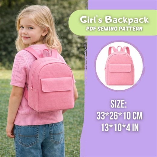 Kids Mini Backpack PDF Sewing Pattern | Easy Sewing Project | DIY for Children - Etsy