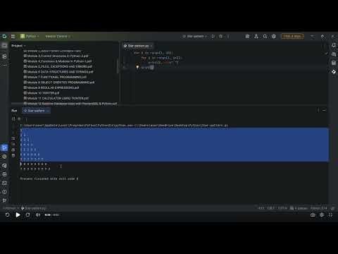 Star-pattern in python
