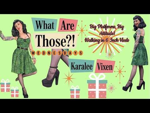 BIG PLATFORMS, BIG HEELS! 🖤| WALKING IN 6 INCH HEELS | What Are Those?! Wednesdays