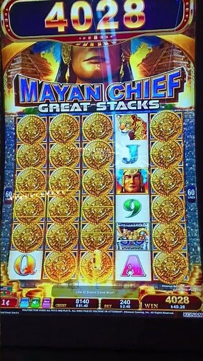 OVER 500 FREE SPINS BONUS ON MAYAN CHIEF GREAT STACKS.