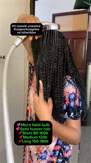 Tee Beauty | 💥💥Micro twist Bulk 💥💥 💞Hair afro bulk 💞Semi human hair 💞Colour 2/30 💞Price ✅Short 80to 100k ✅Medium 120k ✅Long 150to 180k 💞inadumu miezi... | Instagram
