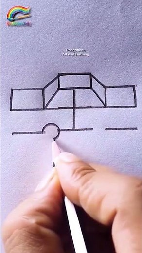 Easy Car Drawing with Simple Shapes | Step-by-Step Car Drawing Tutorial