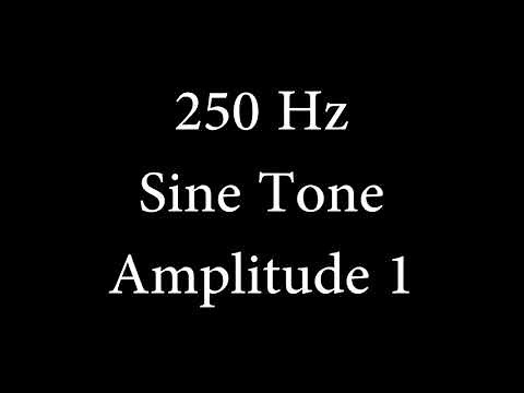 250 Hz Sine Tone Amplitude 1
