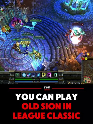 league of legends players can play old sion in upcoming league classic #leagueoflegends #gaming #GamingOnTikTok