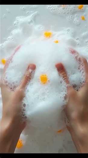 🎧🫧 ASMR: Playing With Foam (No Talking) 🔊💫 #asmr #asmrsounds