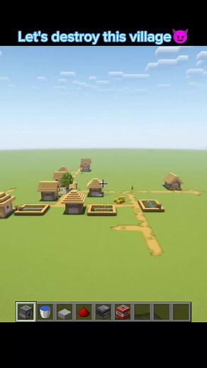 Village Destroyer😈 #minecraft #tutorial #derpyjhomes #minecraftcanon #fyp