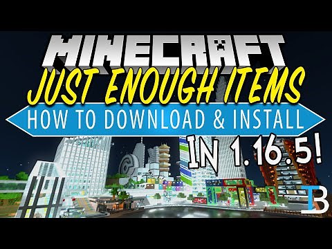 How To Download & Install Just Enough Items in Minecraft 1.16.5