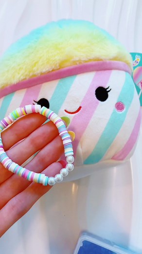 DIY Squishmallow Bracelet Kit with Cute Clay Beads