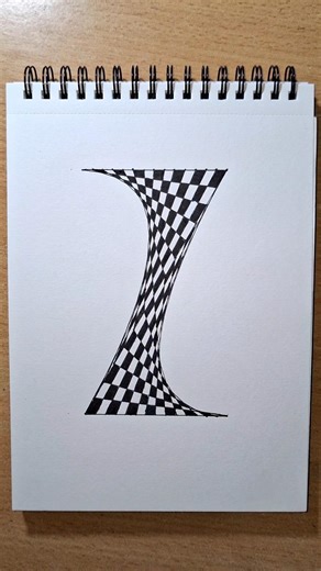 Mesmerizing Twisted Checkerboard Illusion 😵‍💫 | Oddly Satisfying Drawing