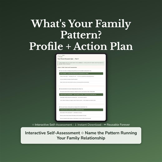 Family Pattern Profile – Family Dynamics Quiz - Personal Roadmap – Self-scoring Assessment Tool - Etsy