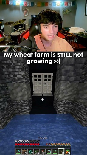 Why is my wheat farm STILL not growing? #minecraft #shorts