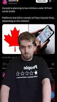 Canada is planning to ban children under 16 from social media
