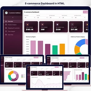 E-commerce Dashboard in HTML - Next Gen Templates