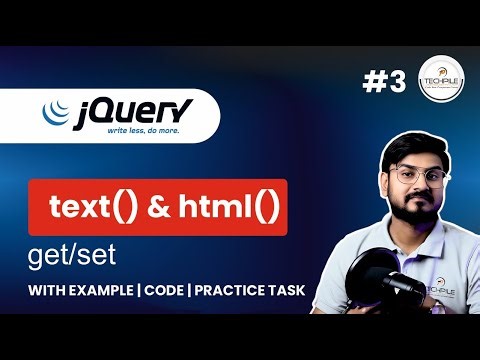text and html method in jquery with example | #3