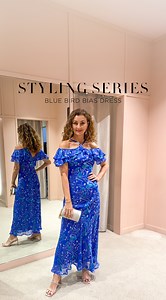STYLE SERIES | Make an electric entrance this Spring with the figure-flattering Blue Bird Bias Dress as styled by our Senior Stylist Karen. Shop via Link in Bio, In-store or with your nearest Stockist. #sachadrake | Sacha Drake
