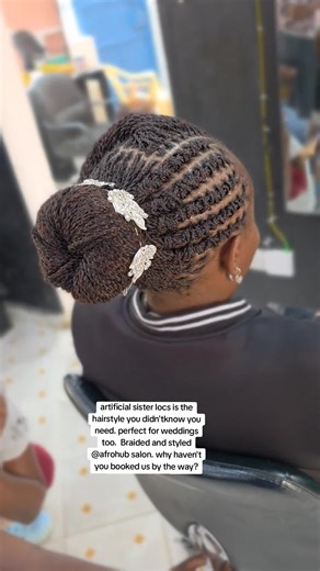 Bridal Styling: Artificial Sister Locs for Weddings